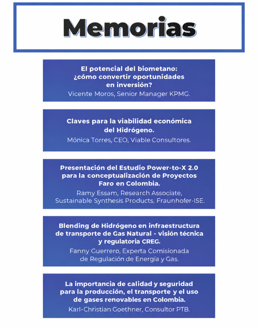 Memorias - Foro de Hidrógeno y Gases Renovables
